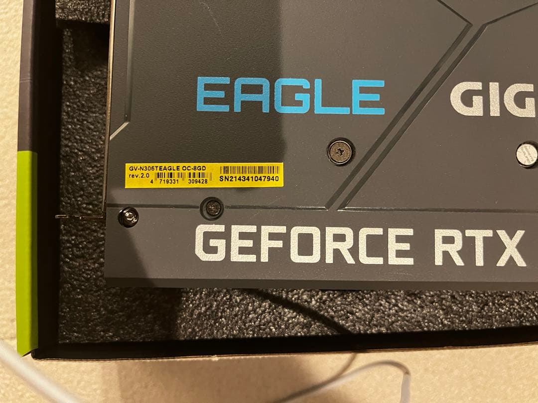 GIGABYTE GEFORCE RTX 3060tiグラフィックボード