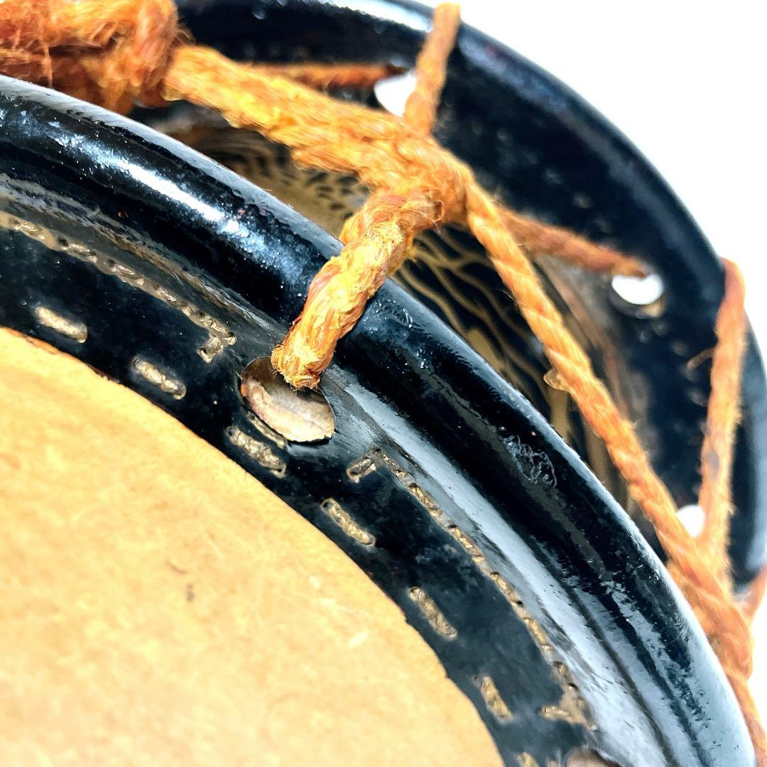 【蒔絵・金彩】締め太鼓　和太鼓 35.5cm×15cm 松絵柄　鶴　縁起物