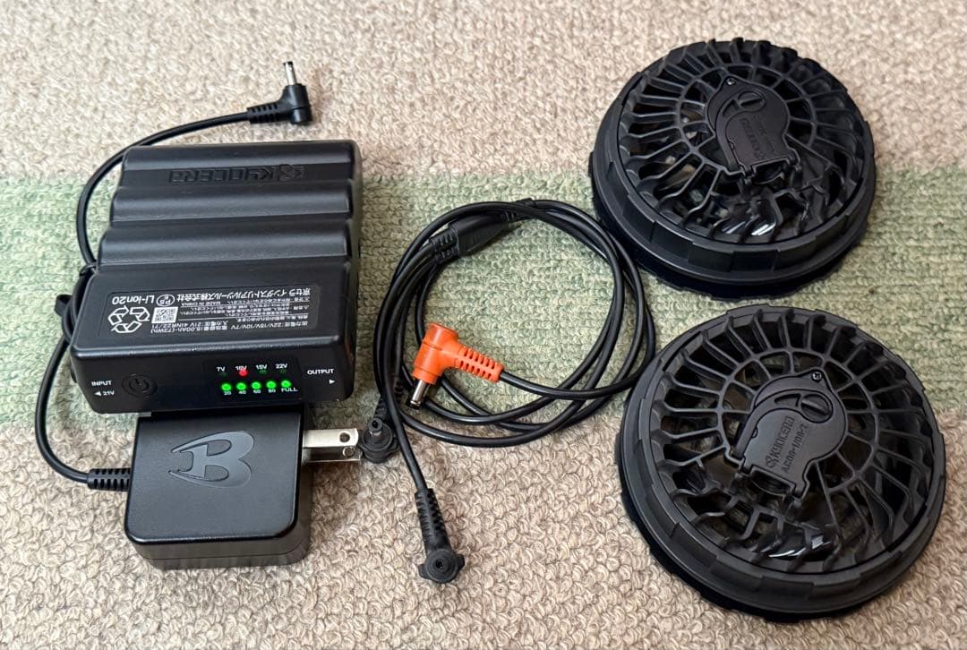 バートル 空調服ファンバッテリーセット 2024年 22V 【中古】
