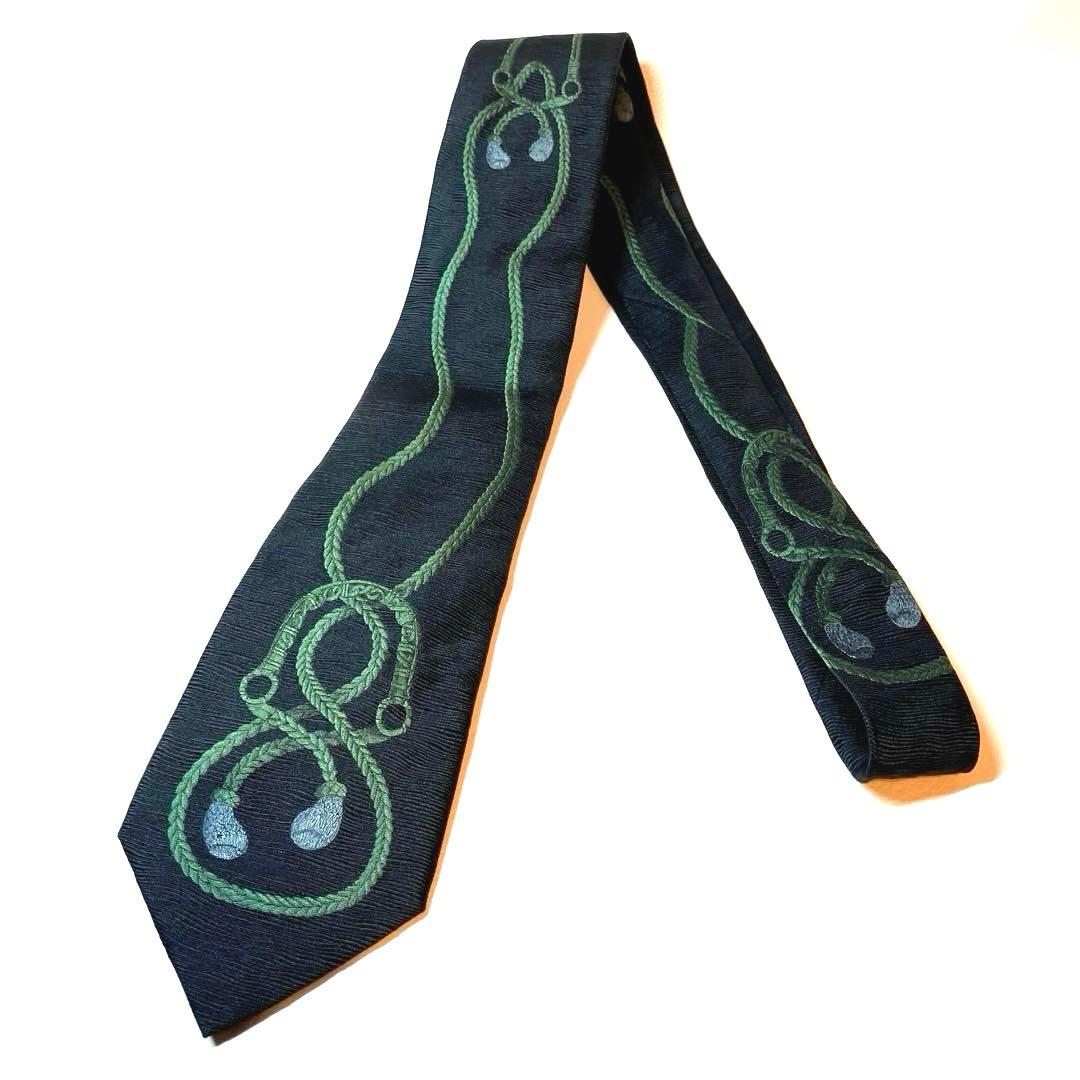 ドミニクフランス ネクタイ クールドゥソワ 希少 限定 グリーン 最高級