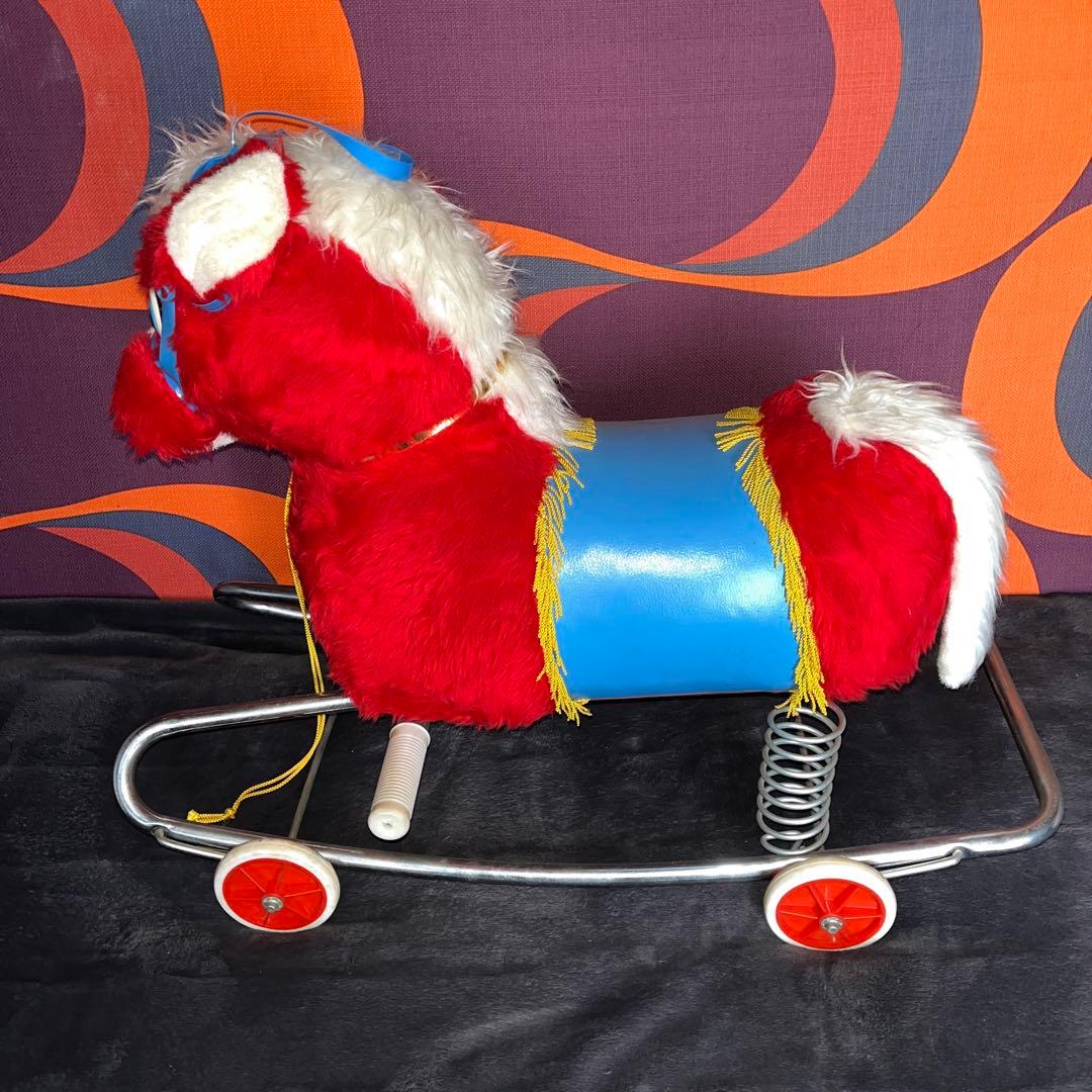 昭和レトロ 乗用玩具 子供用 キッズ お馬さん ポニー 足こぎ玩具 当時