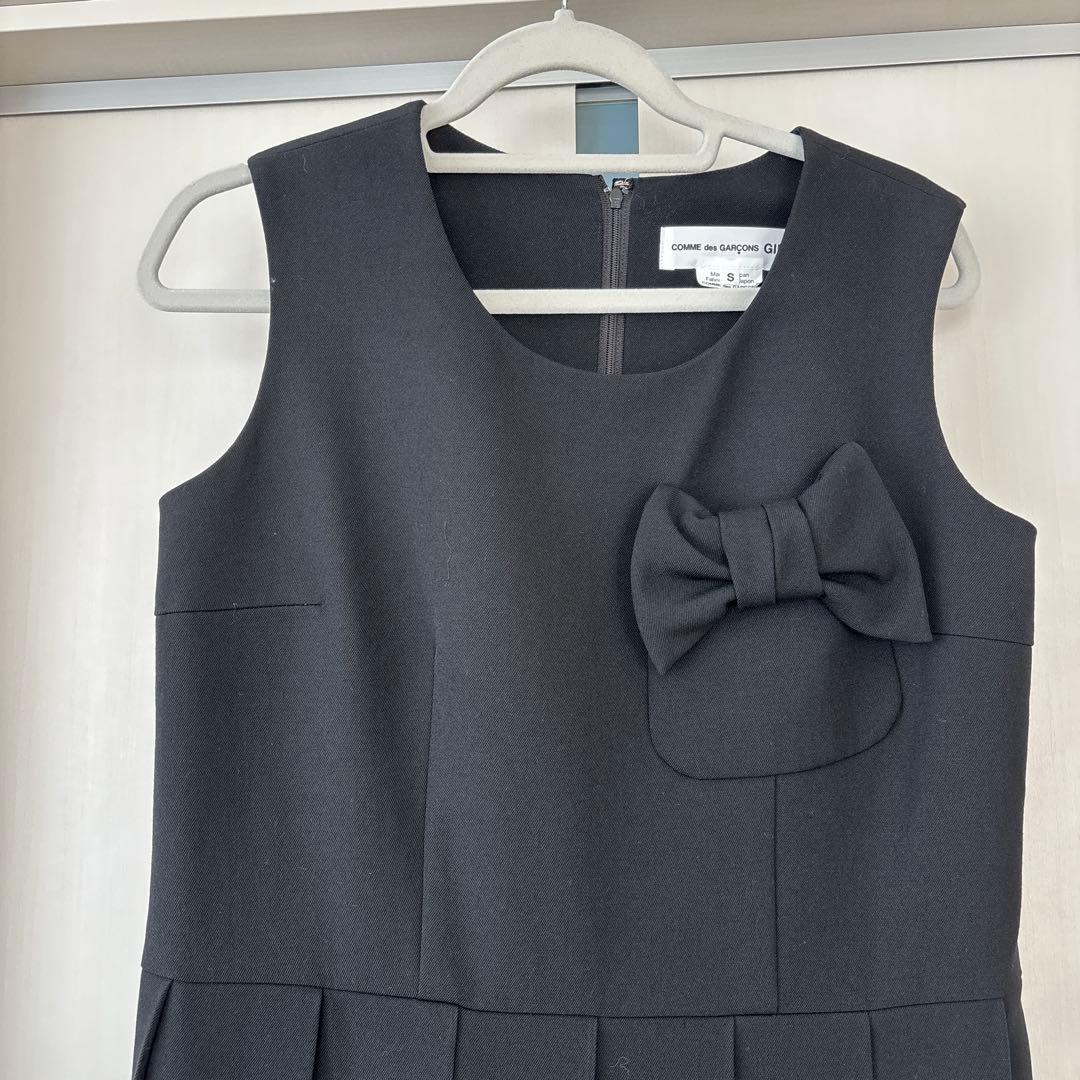 COMME des GARÇONS GIRL ブラックノースリーブワンピース S - メルカリ