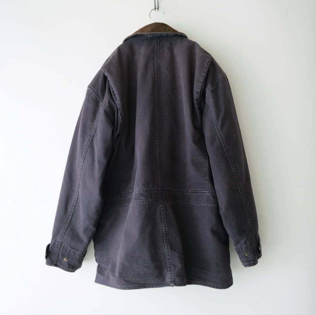 ティンバーランド 刺繍ロゴ 襟レザー ハンティングジャケット ライナー