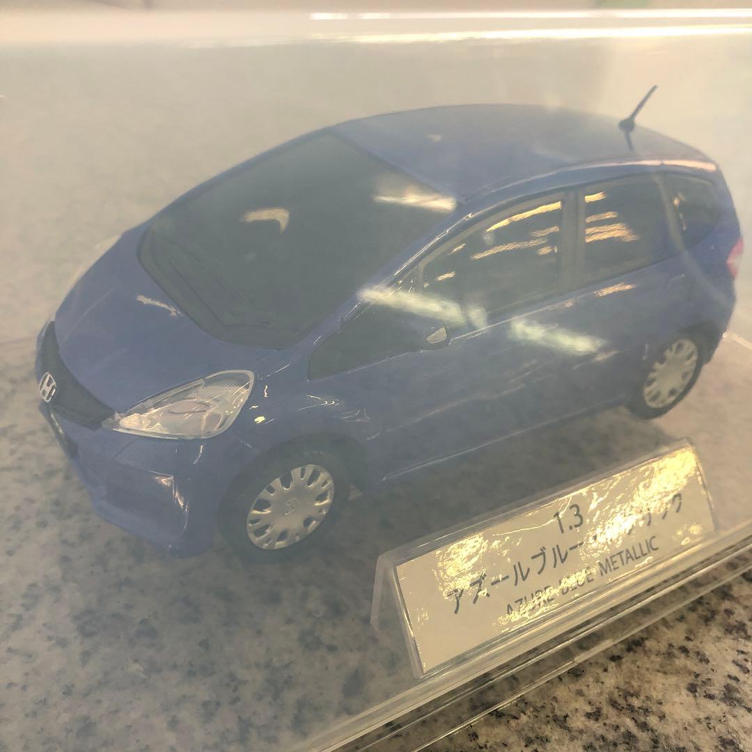 HONDA ホンダ アズールブルーメタリック モデルカー フィット サンプル