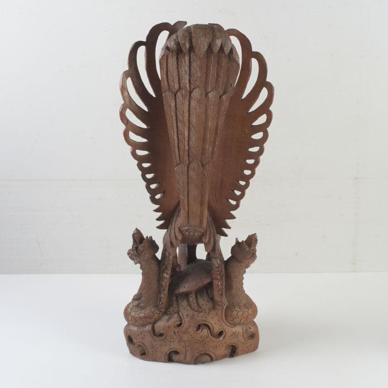 バリ島 インドネシア 木彫 ガルーダ像 置物 C 9848A - メルカリ