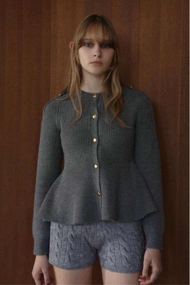 thetoe Rosen Peplum Cardigan S thetoé - メルカリ