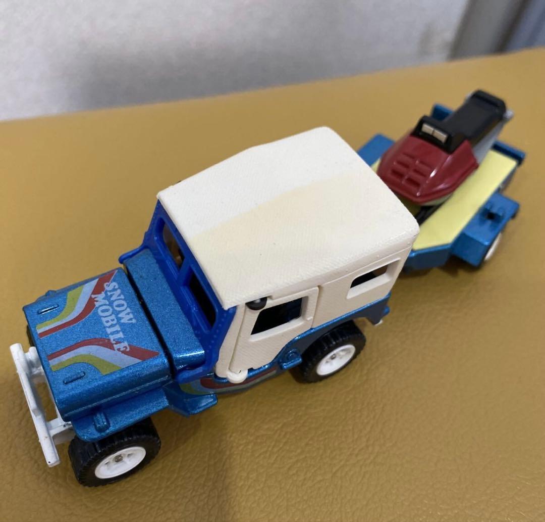 箱付・スノーモービル付】トミカダンディ三菱ジープトレーラー