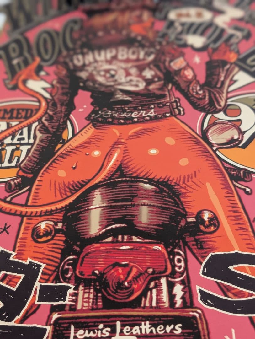 ロッキンジェリービーン オフセットプリント ポスター ミント＆ピンク