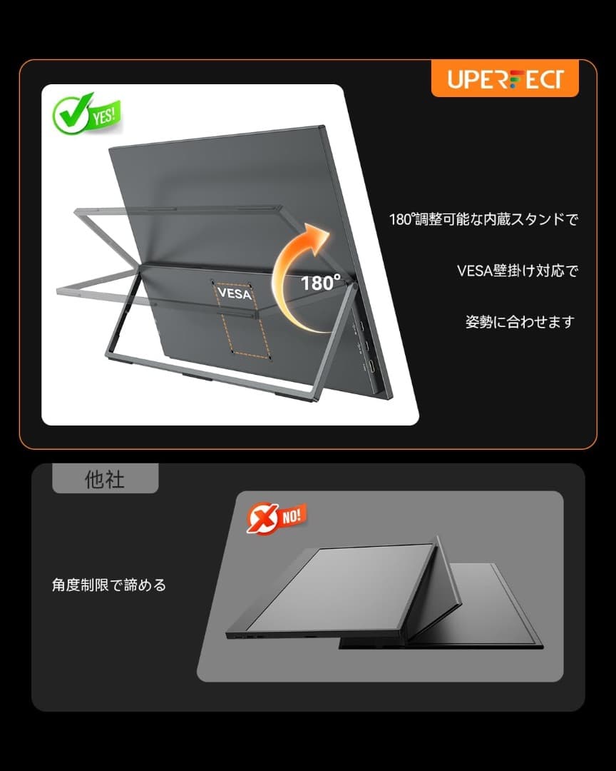 モバイルモニター 18.5インチ 120Hz ゲーミングモニター