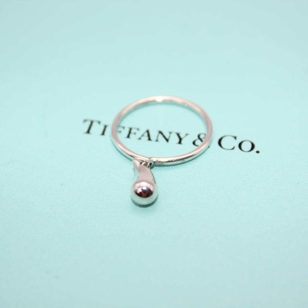 美品 Tiffany&Co. ティファニー ティアドロップ リング 指輪 11号