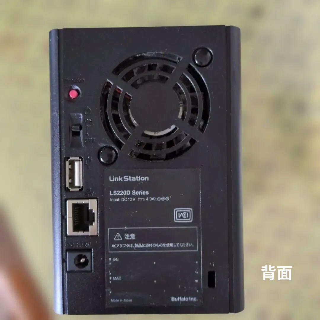 LinkStation LS220D NAS 2ベイ設計 （本体のみ） - メルカリ