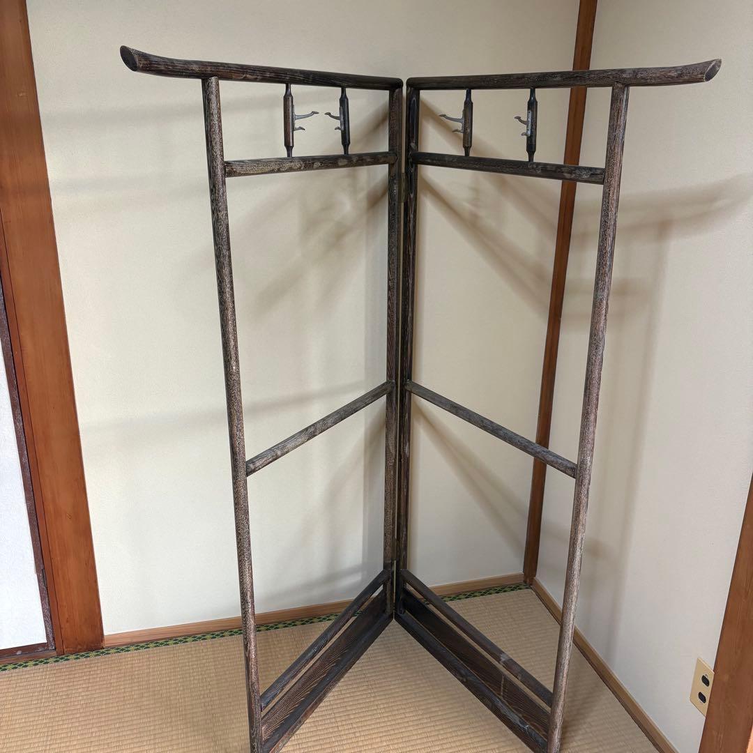 希少6 衣桁 衣紋掛け 骨董 木製 アンティーク 昭和レトロ 着物 日本