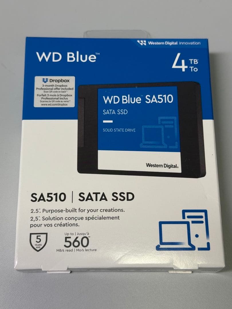 内蔵型SSD WD Blue SA510 SATA SSD 4TB