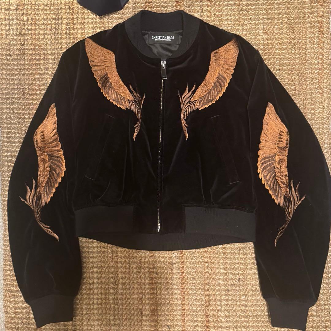 CHRISTIAN DADA Velvet Bomber Jacket - メルカリ