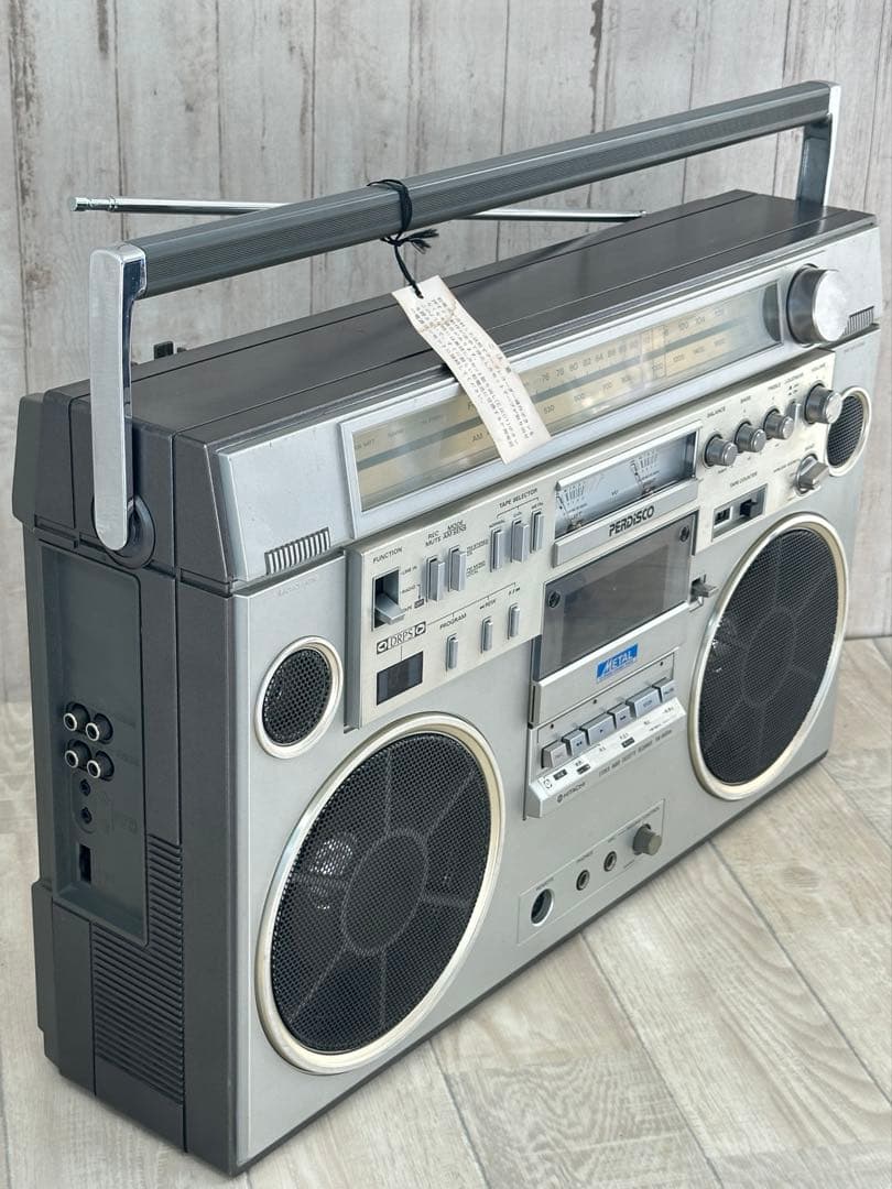 動作品| 日立　HITACHI ラジカセ TRK-8600 昭和レトロ　ラジオ