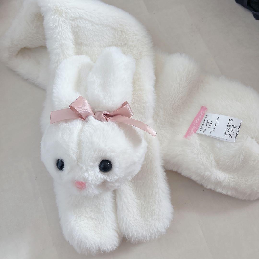 ハニーシナモン うさぎ マフラー - メルカリ