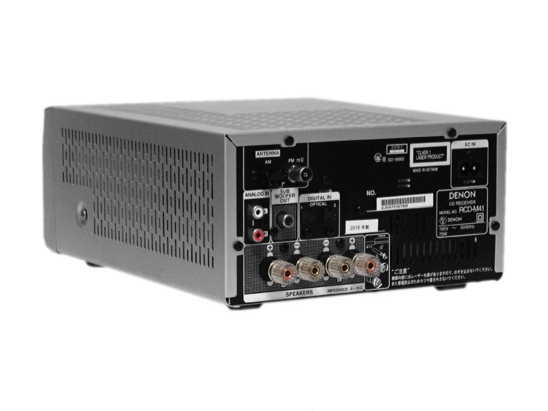 DENON RCD-M41 CDレシーバー シルバー 2018年製 動作品