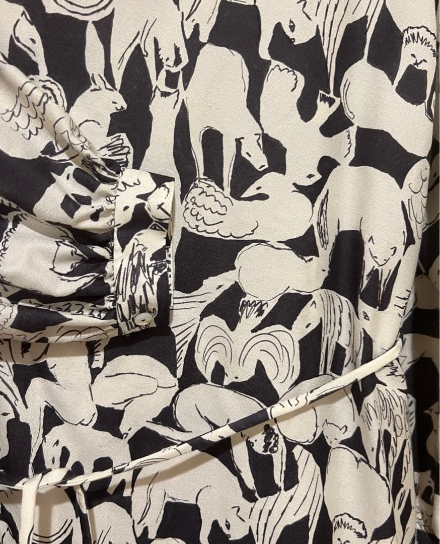 ミナペルホネン ライフパズル Life puzzle 動物 ワンピース - メルカリ