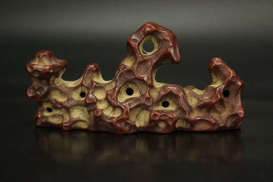 中国美術 朱泥 庭岩形 筆架 文房四宝 在印(HA520) - メルカリ