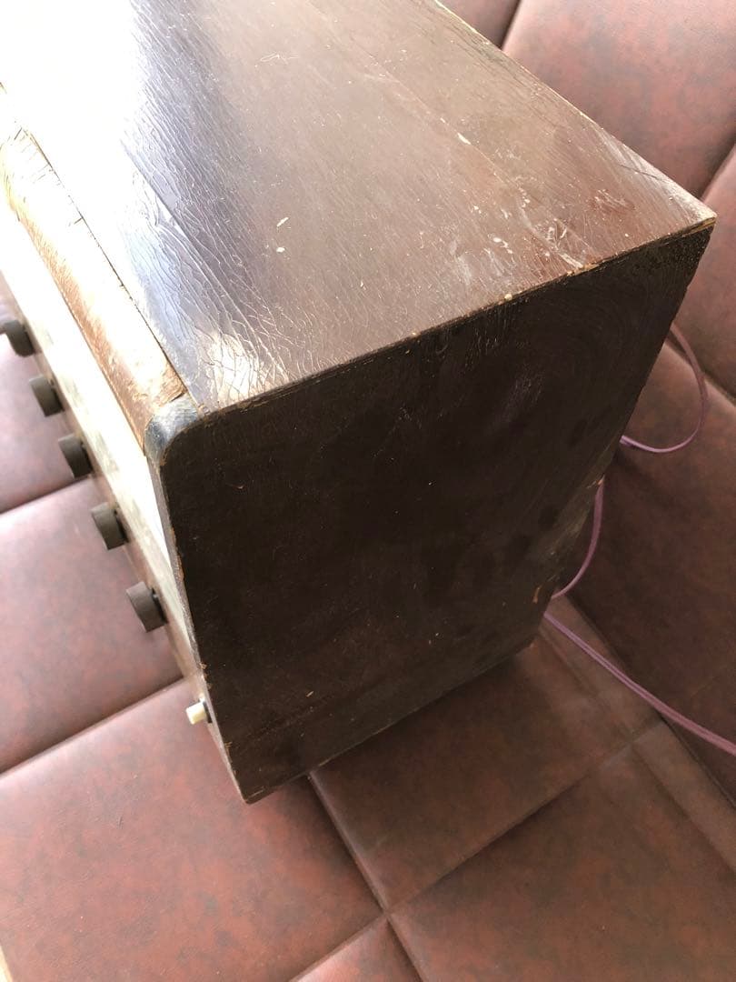 ナショナル 真空管ラジオ 当時物 年代物通電のみ(J66)