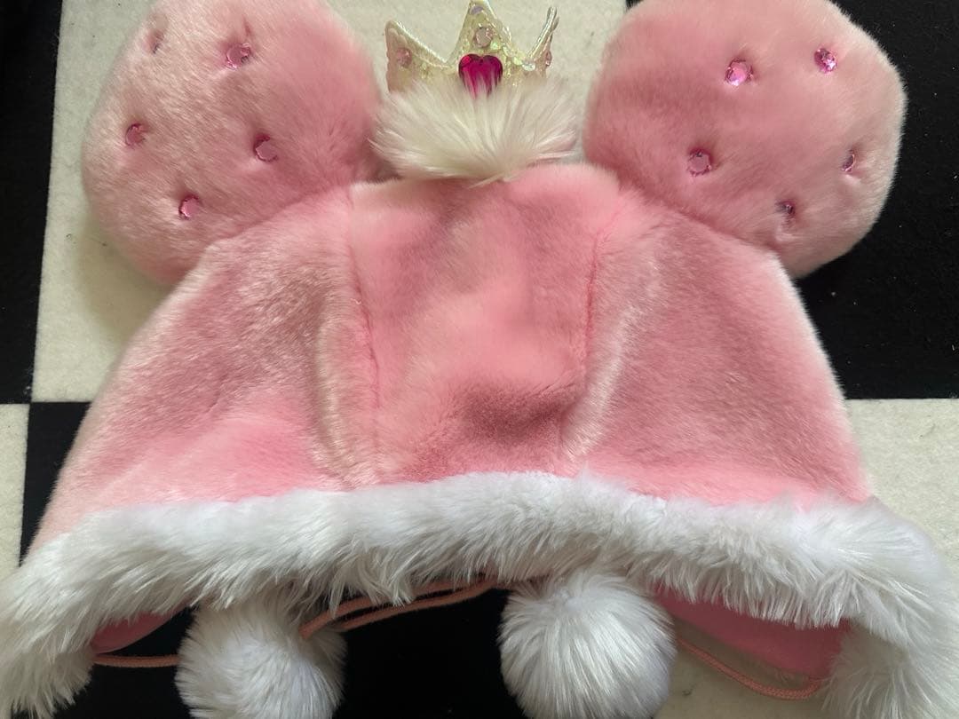 ディズニー ファンキャップ ミニー 王冠 クイーン ピンク - メルカリ