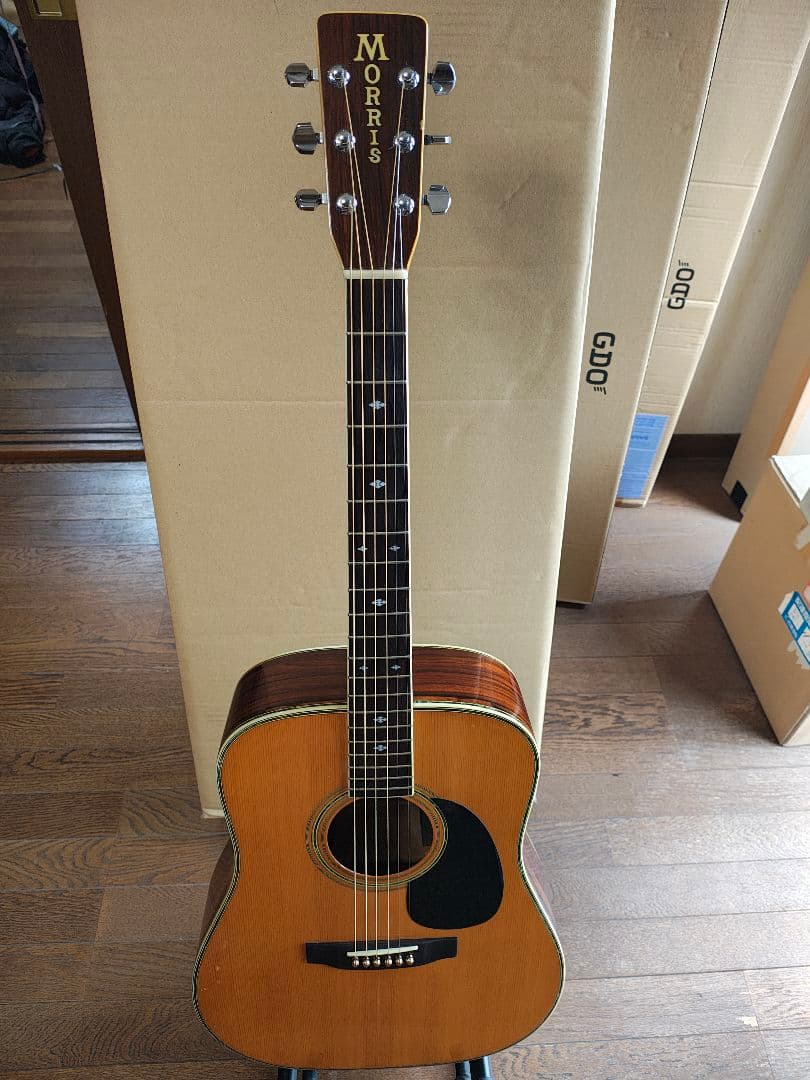 MorrisアコースティックギターW40ハカランダ - メルカリ