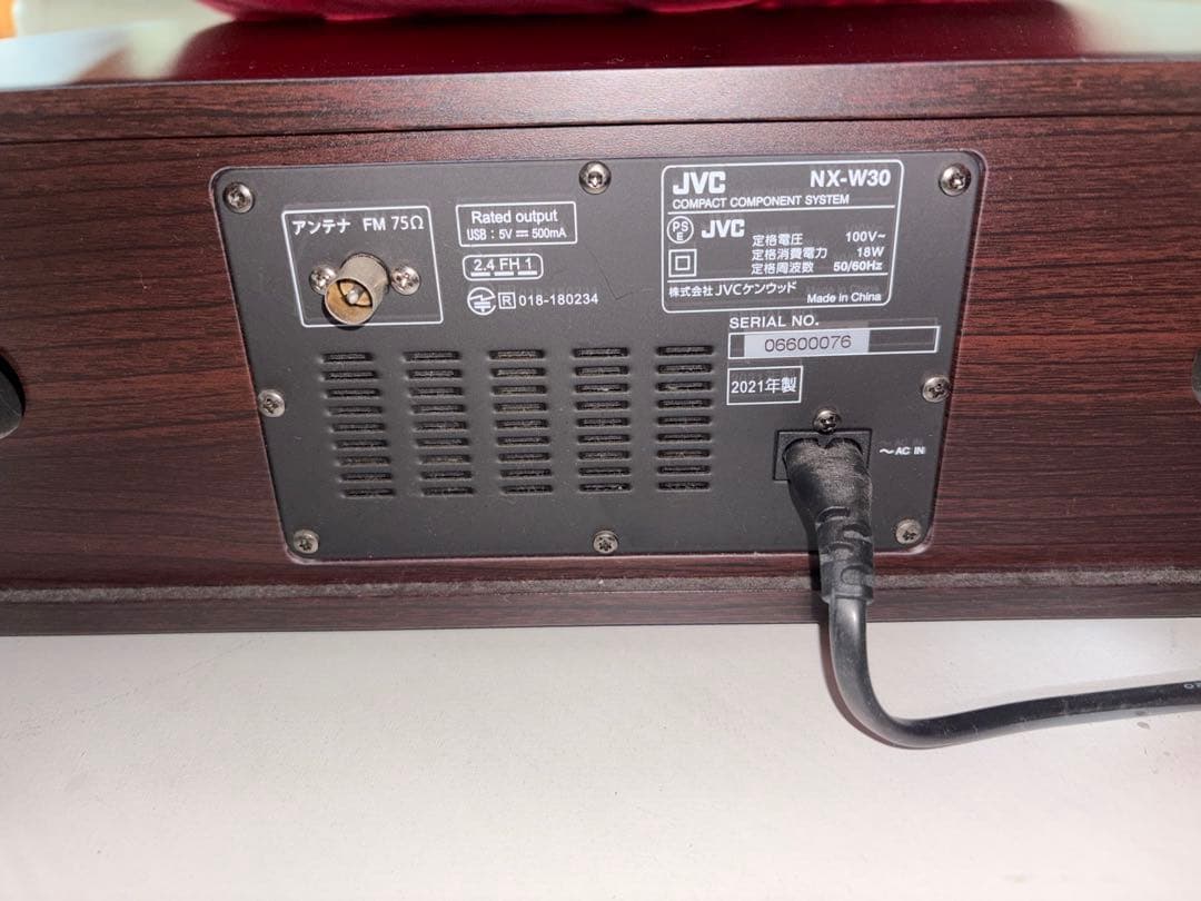 JVC NX-W30 ミニコンポ 2021年製