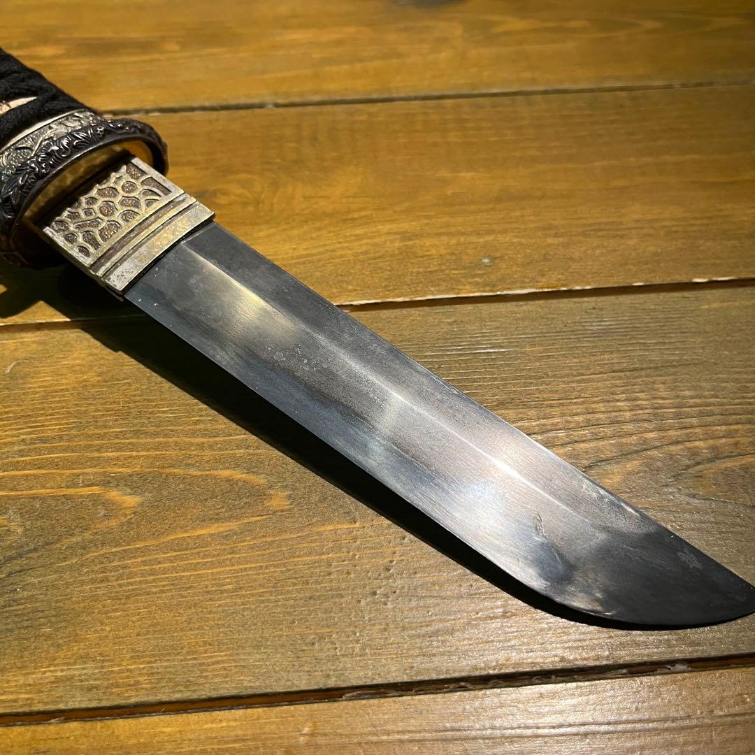 日本刀残欠クラフトナイフNo.8武蔵守国次 江戸時代 在銘 - メルカリ