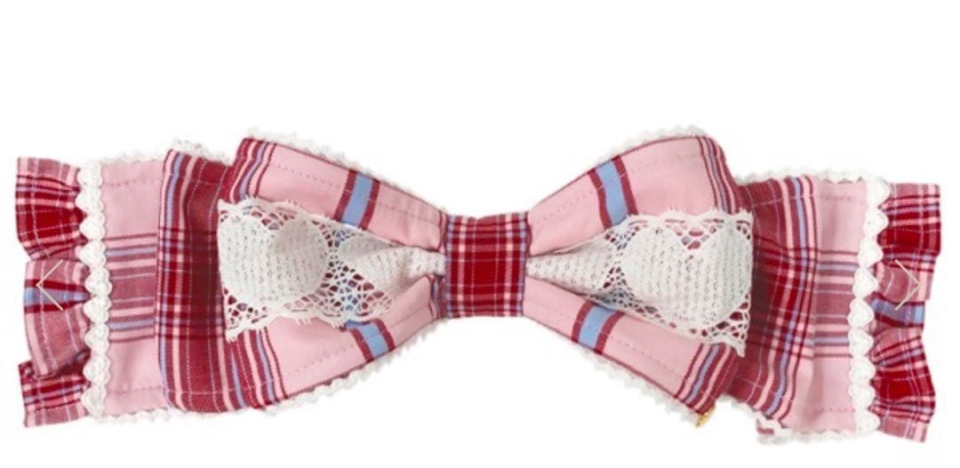 Angelic Pretty タータンチェック ハート胸あて付きスカート セット