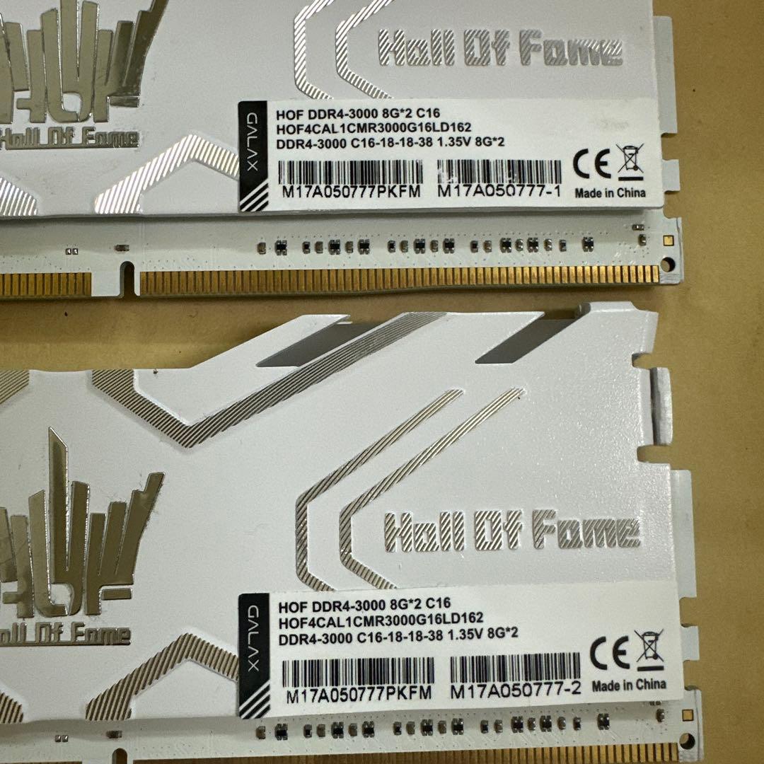 09. 各社DDR4　16GB　（8GB*2）