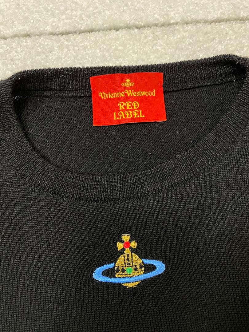 9441.Vivienne Westwood オーブ刺繍 半袖ニット イタリア製 - メルカリ