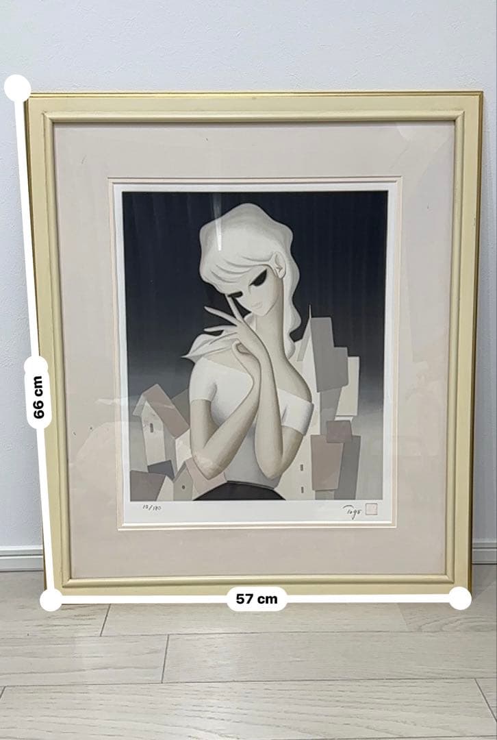 東郷青児 Togo 女性の肖像 リトグラフ 半額以下 石版画