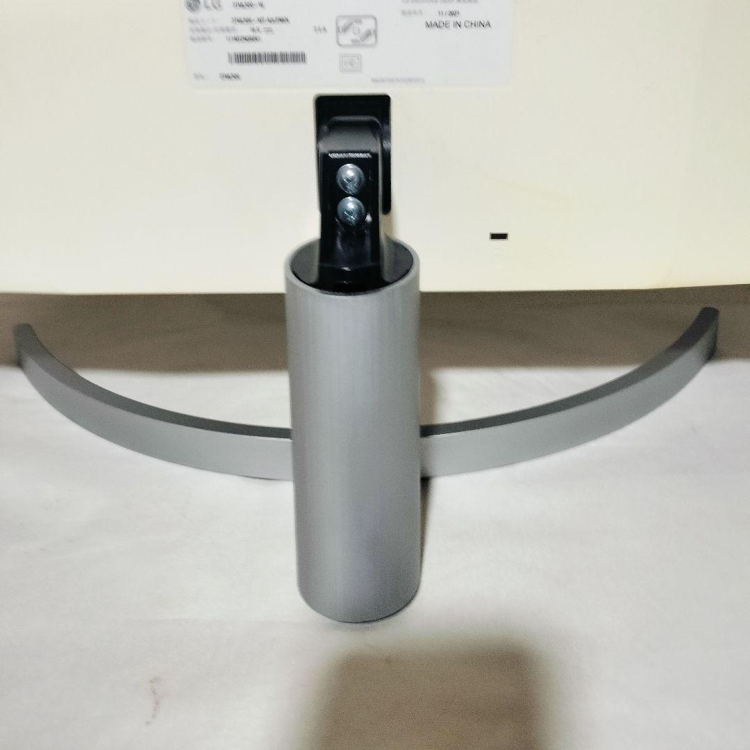 LG モニター アーチ型スタンド 27UL500-W カバー付き4K対応モニター