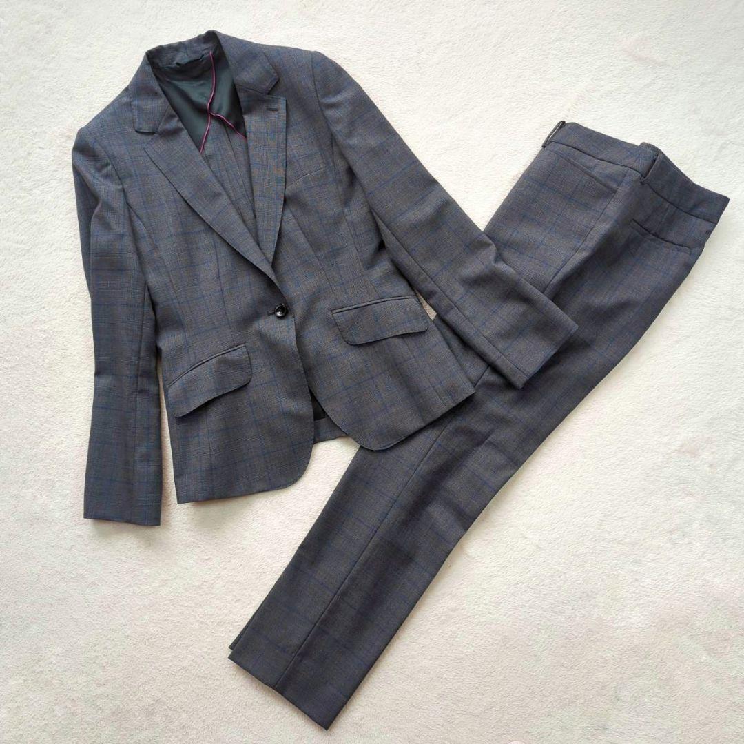 美品☆ HILTON Super 110 グレー チェック柄 パンツスーツ L 楽天市場】チェック柄 スーツ メンズ ジャケット パンツ 上下 送料無料