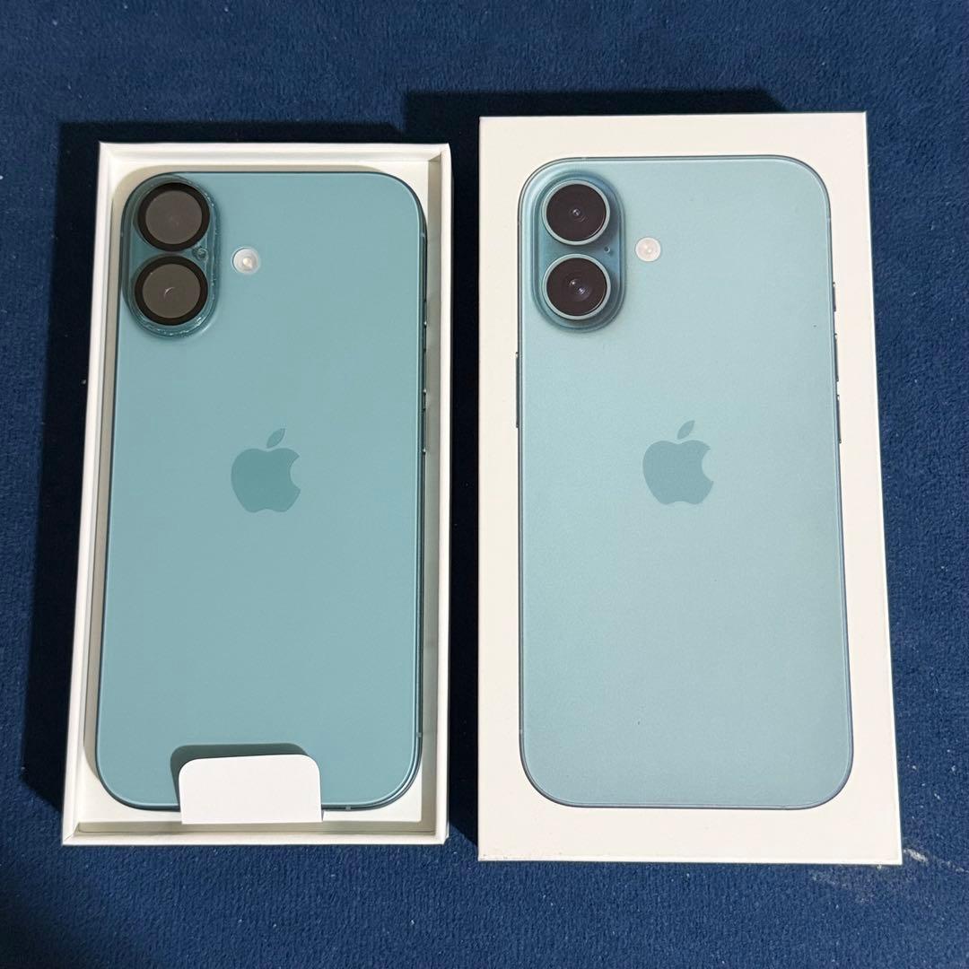 【美品】iPhone16 128GB ティール SIMフリー