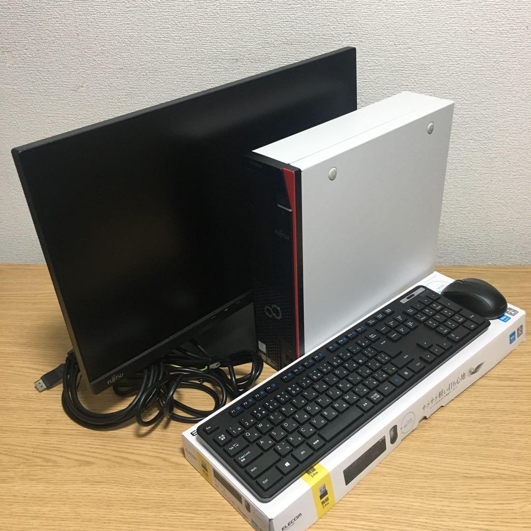 富士通 ESPRIMO Win11 強力デスクトップ 23.8'モニター 取説付