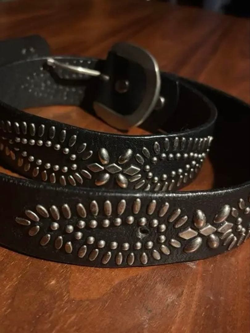 [希少] LEEスタッズベルト 本革 希少❗️ LEE リー 