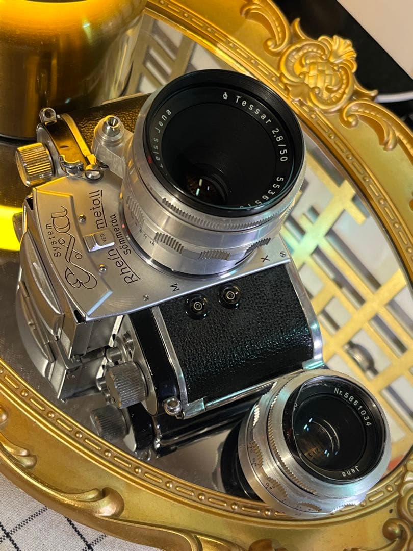 希少モデル イハゲー EXA ラインメタル 刻印入 レンズ2本付 美品