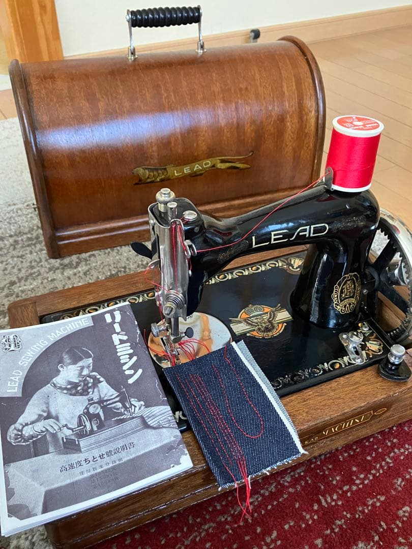LEADチェーンステッチ・ミシン☆整備・調整機☆実働機・単環ミシン