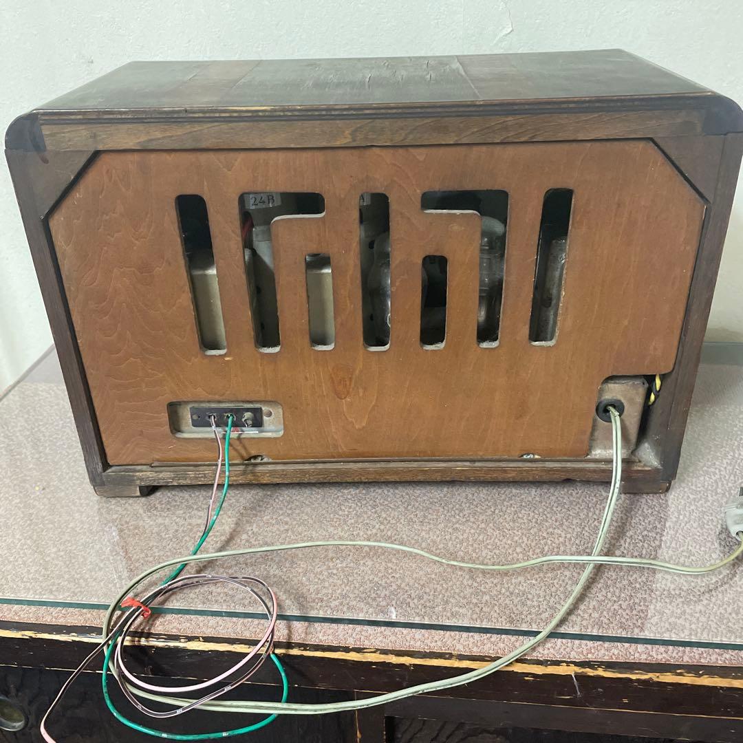 レトロ木製デザイン ラジオ