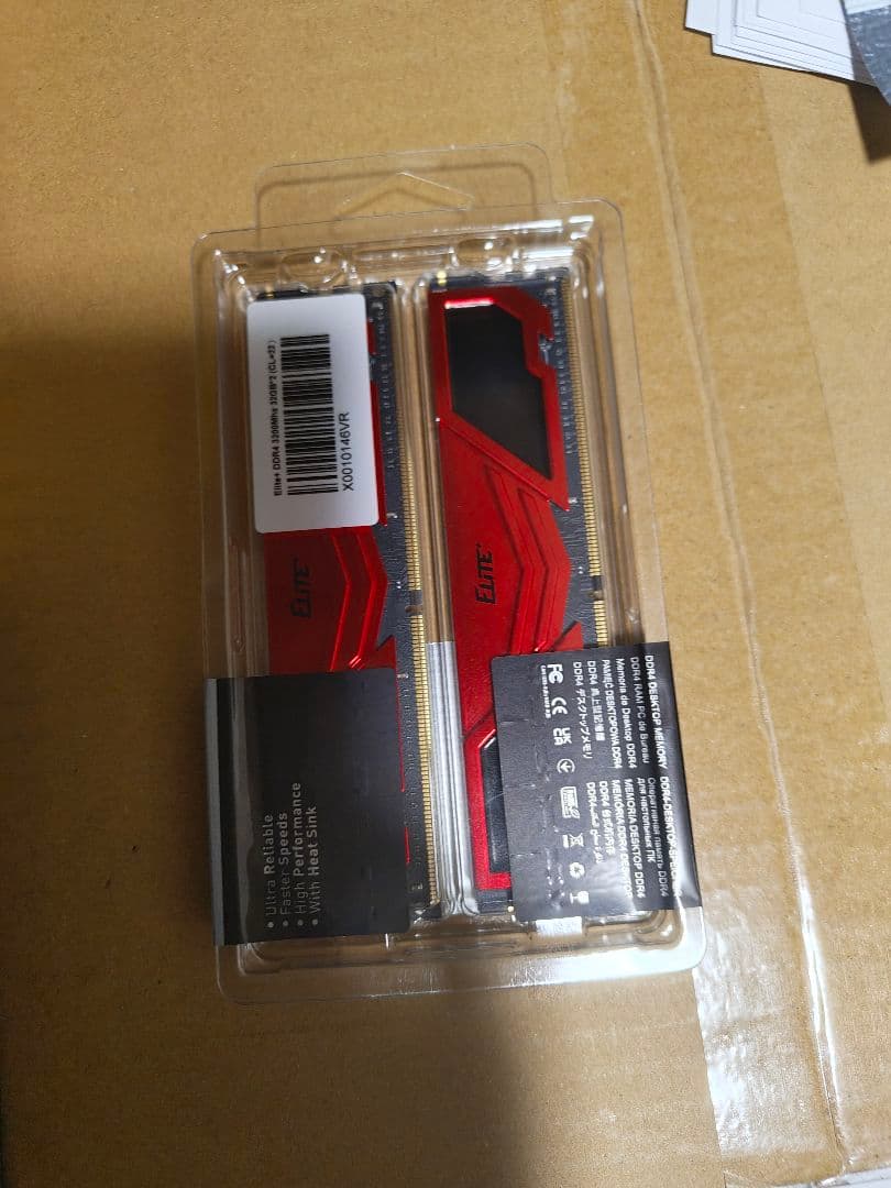 【動作確認済】 Team Elite DDR4 32GB×2 3200Mhz