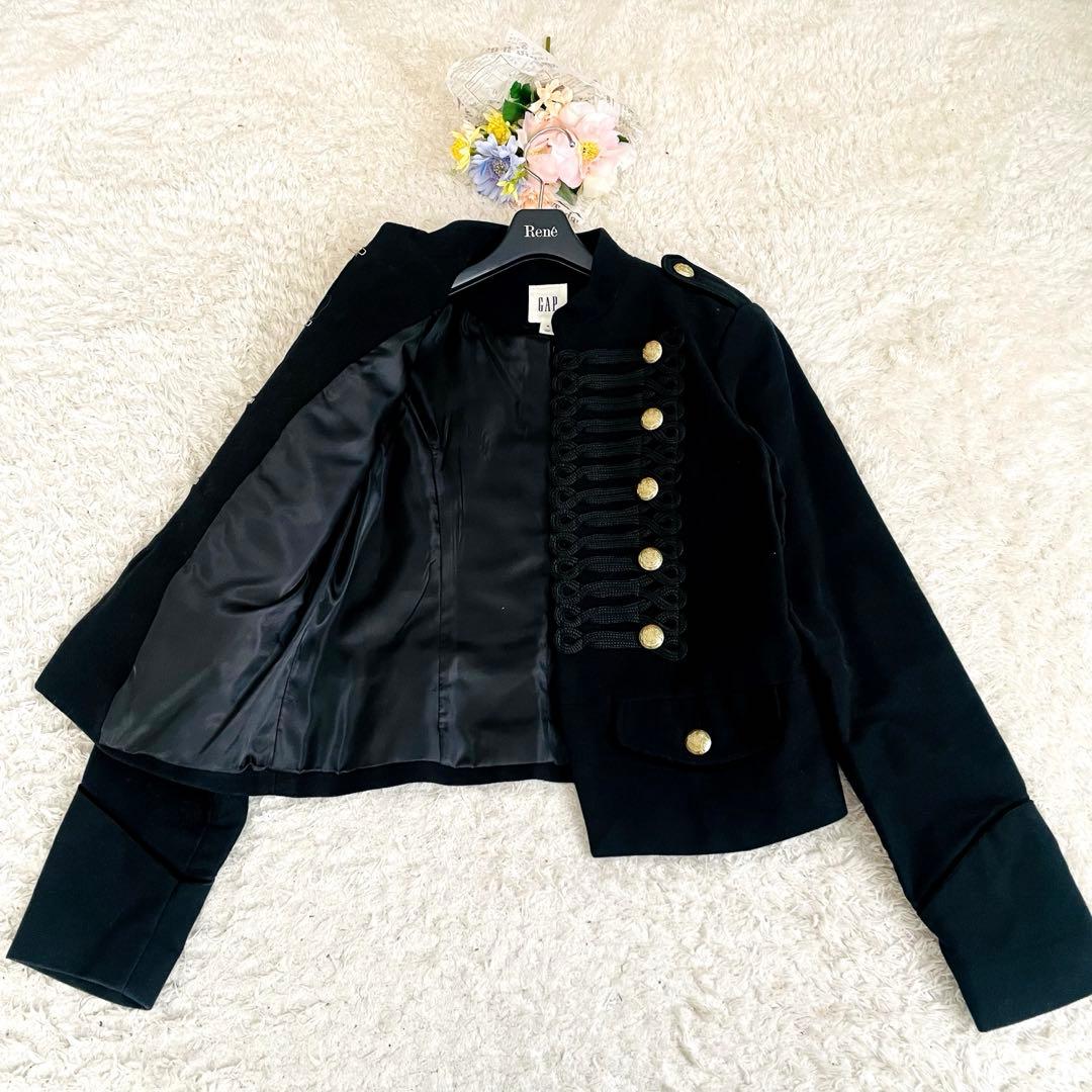 人気デザイン✨GAP ギャップ♡ナポレオンジャケット 金ボタン ブラック