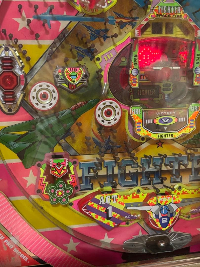 パチンコ 実機 スーパーファイター 循環機 15R羽根モノ初期 京楽 美品