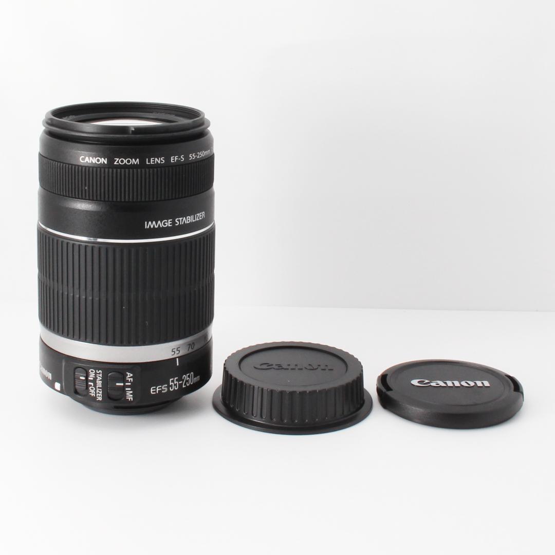 美品　Canon EF-S 55-250mm IS 望遠レンズ　手ぶれ補正　箱付