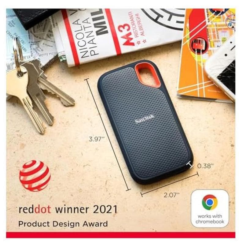 外付けハードディスク・ドライブ SANDISK EXTREME SSD V2 SDSSDE61-1T00G25