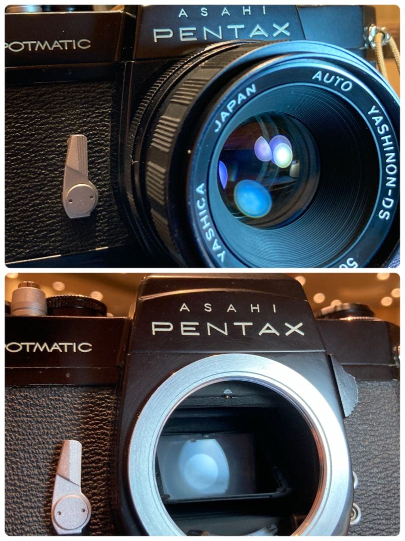 ヤシカyashinon ds f1.9+pentax sp 完動品＊美品