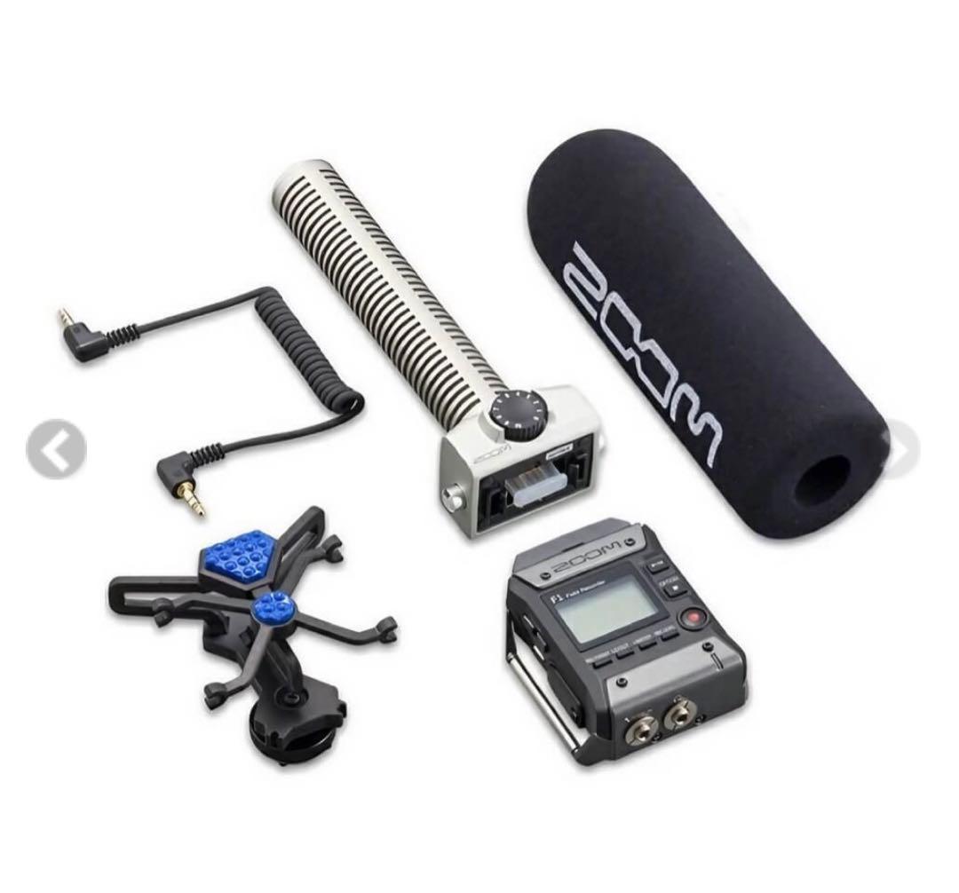 値下げ！Zoom F1 フィールドレコーダーセット、専用ケース、ステレオ