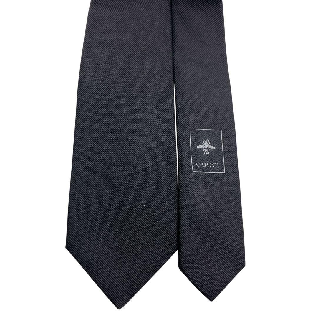 極美品・付属品完備】GUCCI グッチ ネクタイ 虎 現行タグ 箱 ブラック