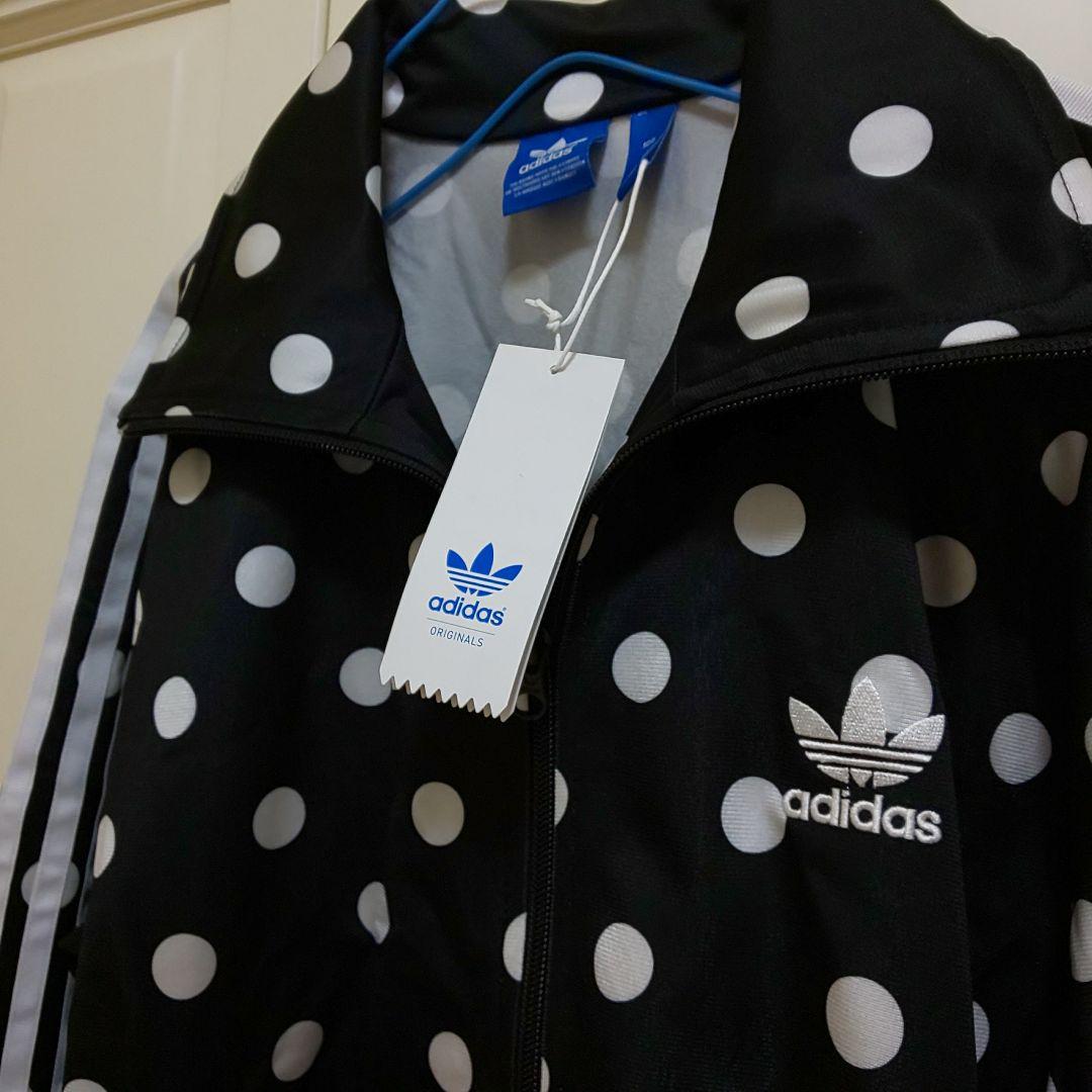アディダス マドンナ着用 トラックジャケット ジャージ ドット柄 水玉