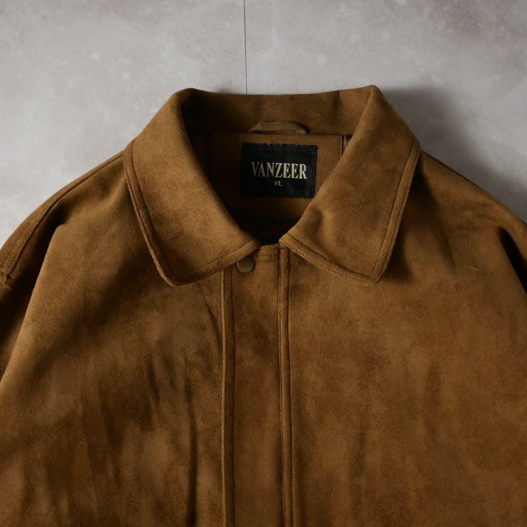 ユーロ A2 スエードレザージャケット キャメル XL - メルカリ